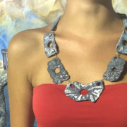 Narciso Paper Necklace - Handmade Paper Jewelry - Lokta Art