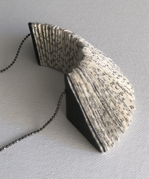 Triangular Be-Fold necklace – Handmade Paper Necklace – Lokta Art