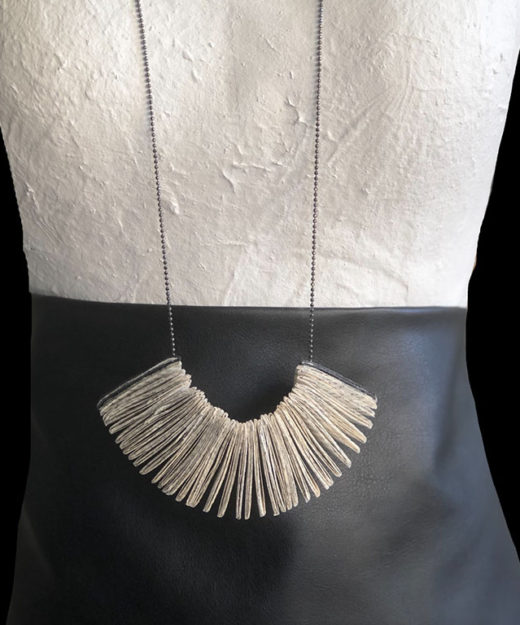 Triangular Be-Fold necklace – Handmade Paper Necklace – Lokta Art