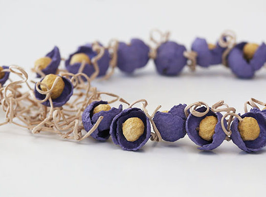 germogli di fiori  – Lokta Art -contemporary paper art